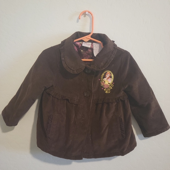 Size 24 month brown corduroy pea coat - Picture 1 of 2
